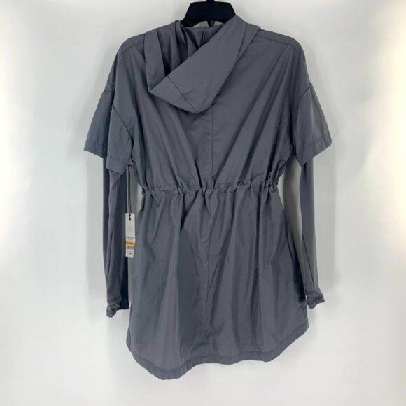 Zelos Gray 2fer Windbreaker Jacket w/ Long Sleeves - Picture 7 of 7